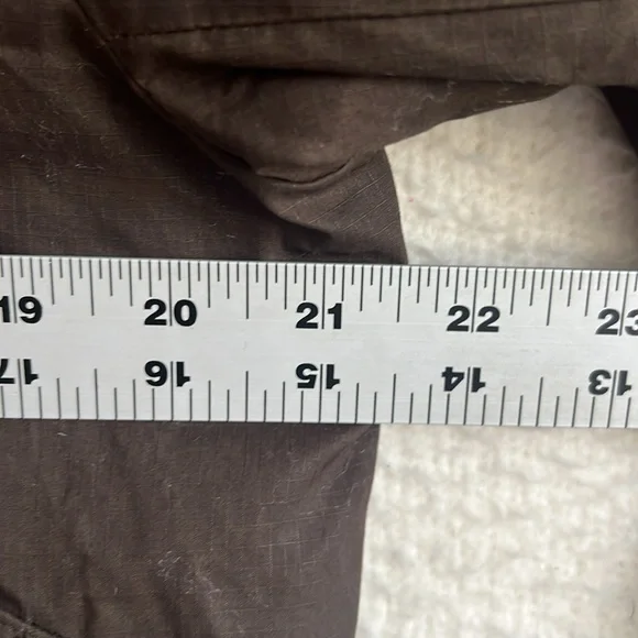 J. Crew Short Barn Jacket in English ripstop cotton Womens Medium Moss Brown - Picture 5 of 10